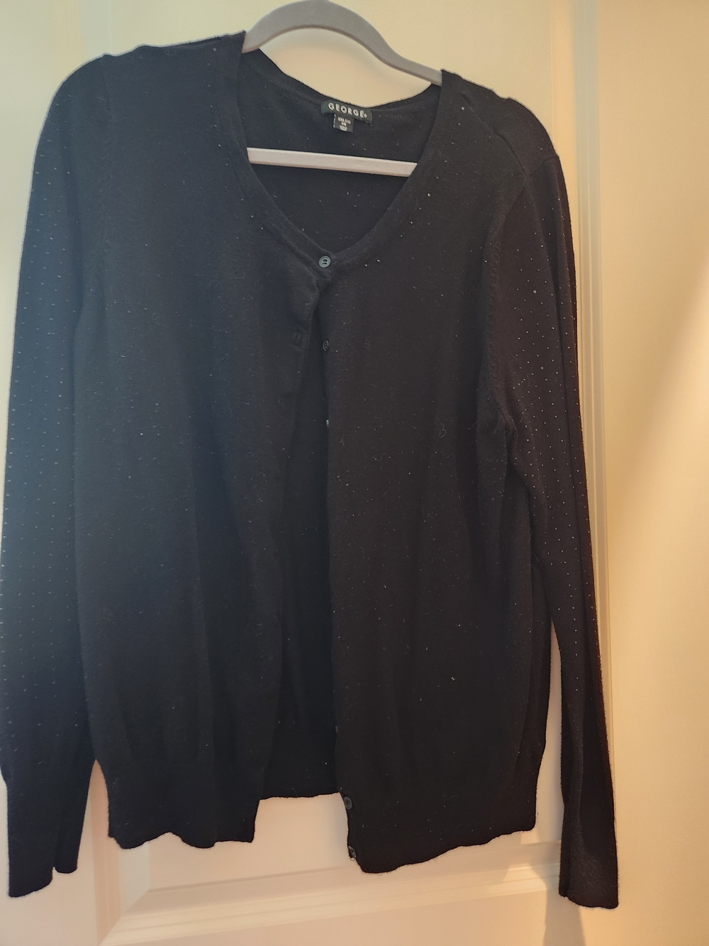 George Black Lightweight V-Neck Cardigan Sweater